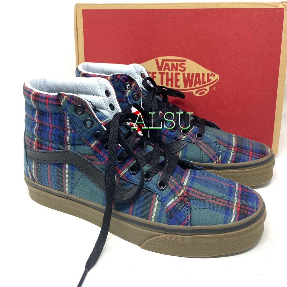 💖MEGA SALE💖VANS SK8-HI Reissue Tartan Canvas Shoes Women’s Size 5 VN0A2XSBU5R - Picture 6 of 10